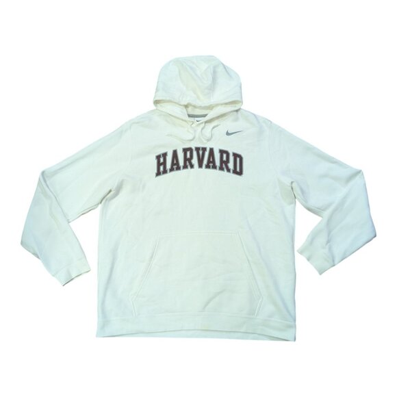 Harvard University Hoodie Mens XL White Sweatshirt Logo College Nike Ivy League - Picture 1 of 9